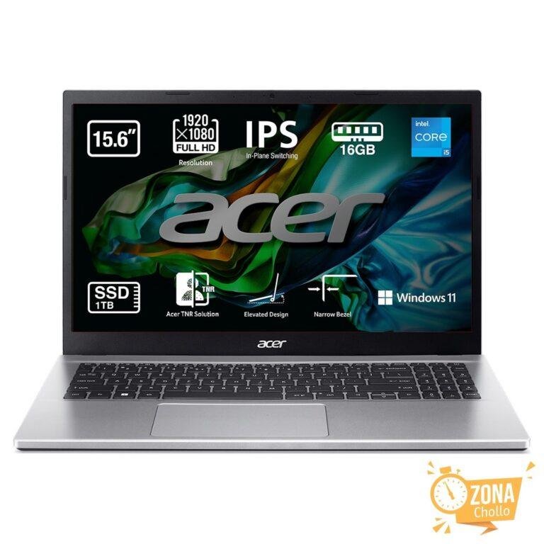 Portátil Acer Aspire 3, Intel Core i5-1235U, 16GB, 1TB SSD, 15,6"
