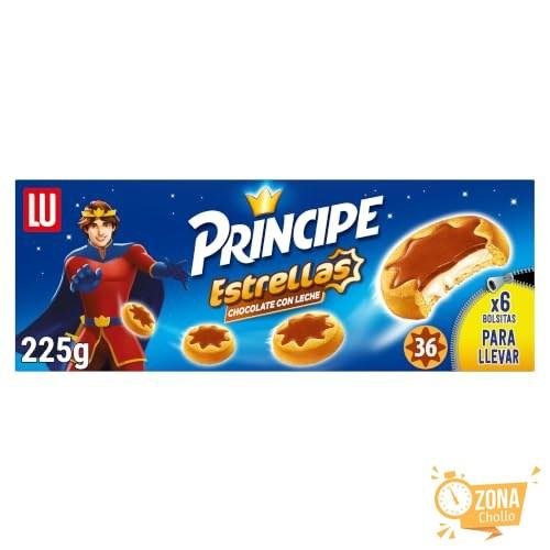 Príncipe Estrellas Galletas Cubiertas de Chocolate con Leche, 225g
