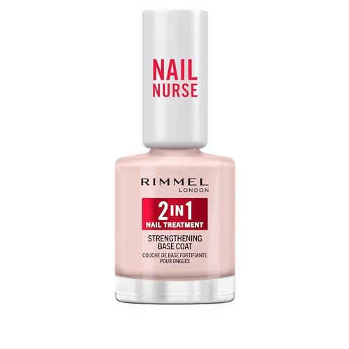 Rimmel London, Nail Care, 2 in 1, Tratamiento de uñas y Base Coat, 12