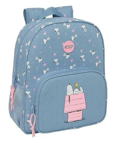 Safta SNOOPY Mochila Escolar Niño, Mochila Infantil, Adaptable
