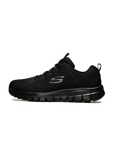 Skechers Graceful Get Connected Regular, Zapatillas Mujer, Black Mesh