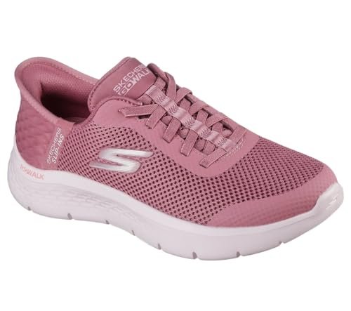 Skechers Mujer Go Walk Flex Grand Entry Slip In ENTRENADOR, Rose