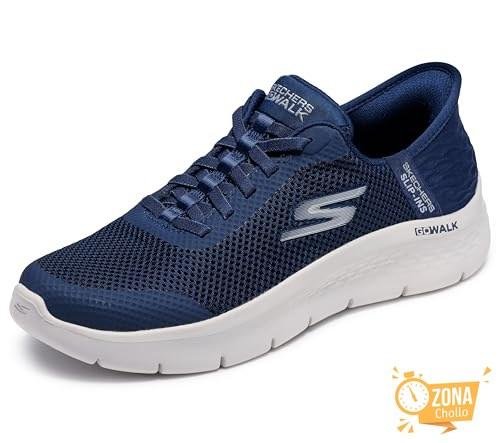 Skechers Mujer Go Walk Flex Grand Entry Slip In ENTRENADOR, Navy