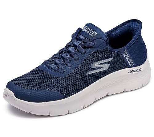 Skechers Mujer Go Walk Flex Grand Entry Slip In ENTRENADOR, Navy