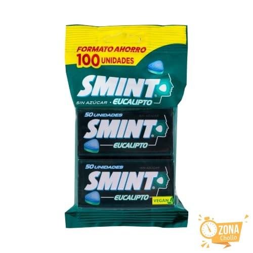 SMINT Tin Sabor Eucalipto, Caramelos Comprimidos Sin Azúcar, Pack
