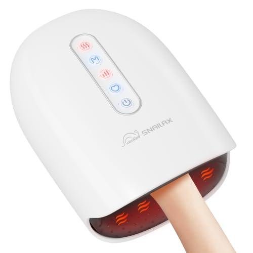 SNAILAX MASAJEADOR DE MANOS CON CALOR Y COMPRESIÓN