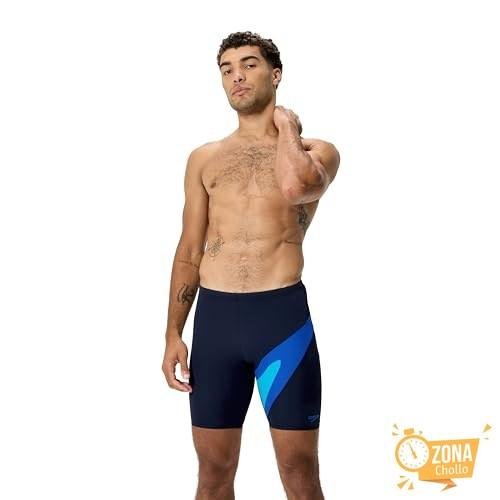 Speedo Hyperboom Jammer para Hombre, Negro, 28