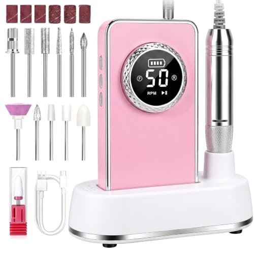 Taladro Eléctrico para Uñas Profesional, 50000 RPM, Kit de Lima
