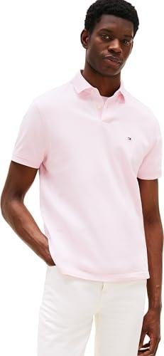 Tommy Hilfiger Polo de Manga Corta Hombre Core 1985 Regular Fit, Rosa
