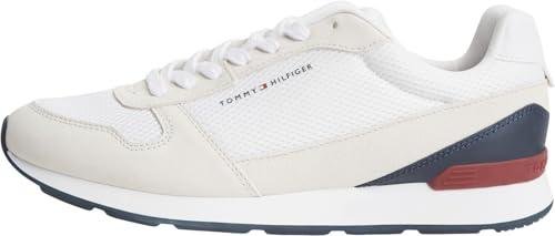 Tommy Hilfiger Runner Sneaker Hombre Light Eva Seasonal Mesh de Piel