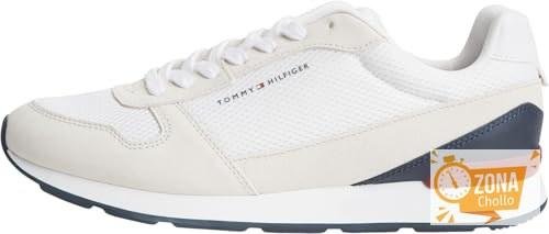 Tommy Hilfiger Runner Sneaker Hombre Light Eva Seasonal Mesh de Piel